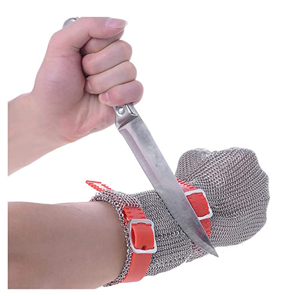 Cut Resistant Gloves Rękawice odporne na przecięcie z długim ramieniem, Rękawice ochronne do pracy w warsztacie mechanicznym, Łatwe do czyszczenia metalowe rękawice kolczugowe