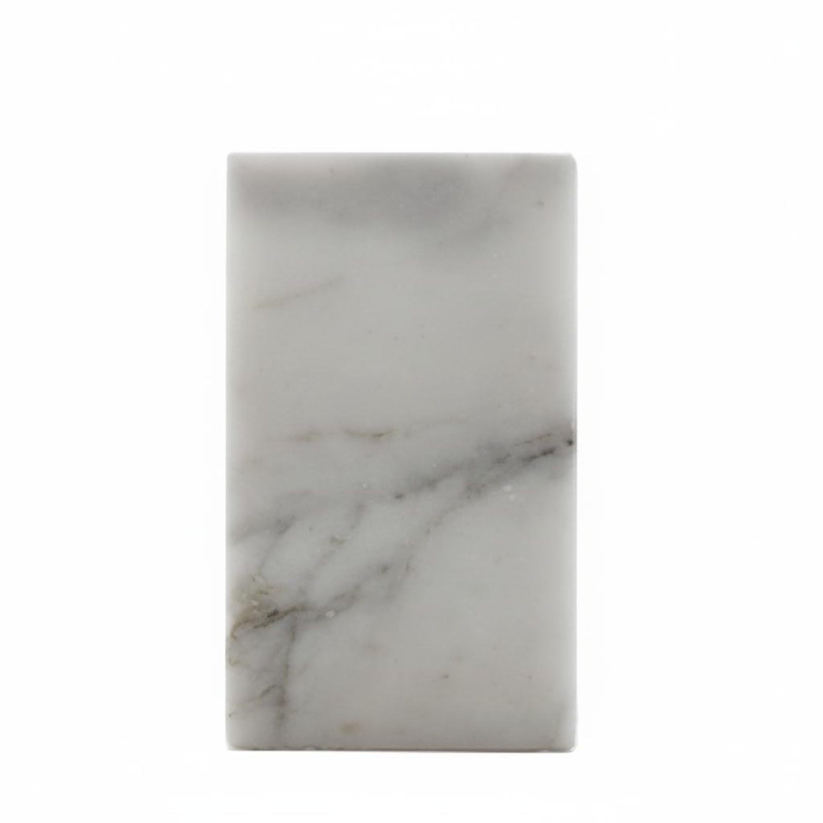 Soporte para Joyas Organizador Expositor Colgador Bandeja de Joyas Aire Nórdico con Material de Mármol Orden Elegante y, Grande, Bloque Rectangular De Mármol Blanco
