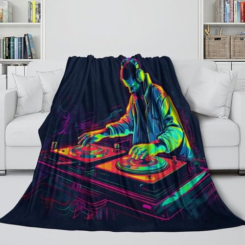 Plaid microfibre DJ 3D de qualité supérieure, jeté de lit ultra doux 150x200cm - 6