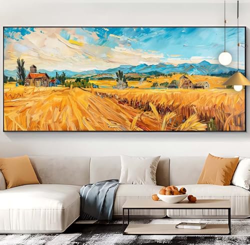 Painting diamant rural automne pour sublimer la décoration de votre salon