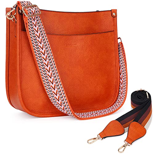 HKCLUF Crossbody Bags for Women Trendy Vegan Leather Hobo Handbag...
