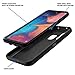 COVRWARE Tri Series Case for Samsung Galaxy A20 / A30 / A30S / A50 with Built-in [Screen Protector] Heavy Duty Full-Body Triple Layers Protective Armor Holster Case, Black