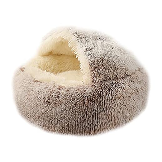 Savlot Cama para Perros Calmante de Felpa Mullida Cama