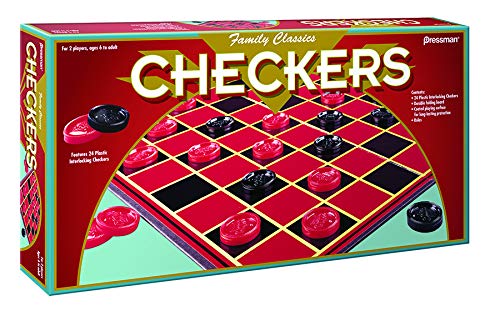image for Family Classics Checkers -- With Folding Board and Interlocking Checke