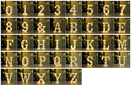 Bipily LED Lettera Luci LED numeri Luci Alfabeto