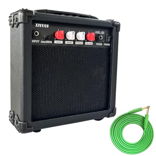 XINYAN Electric Guitar Amp 20 Watt Amplifier Portable Amp with Headphone Input Gain Powe Including...