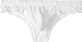 Men's Sexy Lace Under Panties Low Rise Sissy Bulge Pouch Bikini Briefs Thong Underwear Underpants