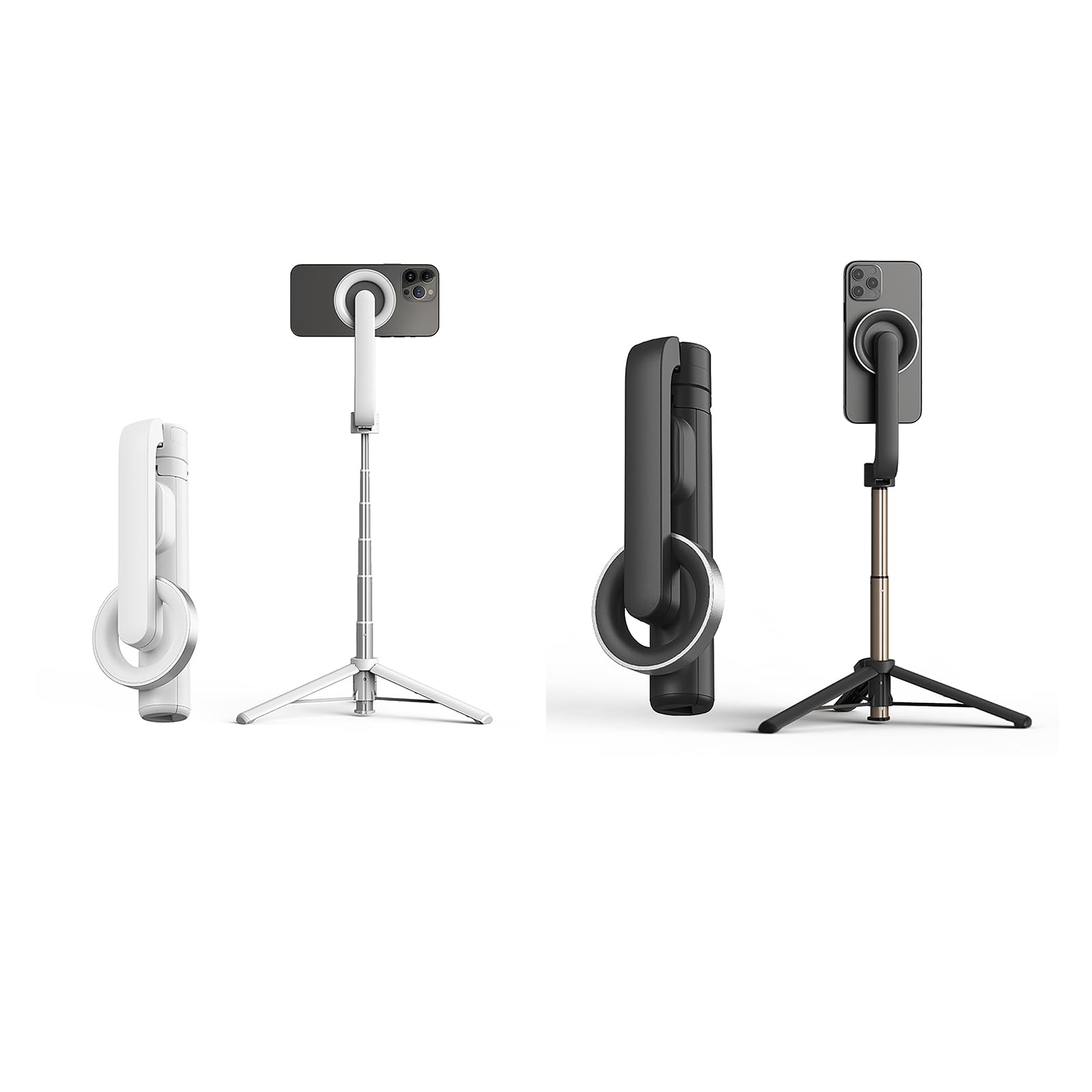 Trípode magnético para teléfono con control remoto inalámbrico, soporte extensible para teléfono celular