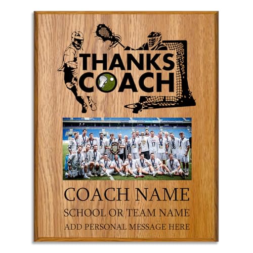 Personalized Coach Plaque - Custom Award with Name, Team Picture