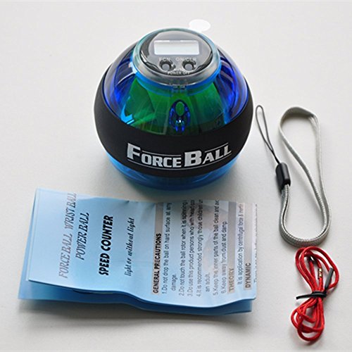 Fugest Wrist Power Force Ball Arm Exercise Gyroscope With Led Lighting & Speed Meter #TOP7