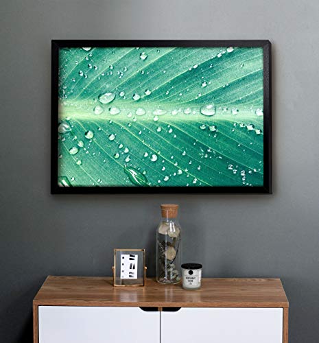 CAVEPOP 24\"X36\" Black Wood Picture Frame, Includes Wall Mount Hooks for Horizontal and Vertical Display, Photo Frame for Home & Office, Picture Frames Collage, Posters, Art… - Thumbnail 6