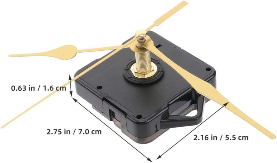 SEWACC Clock Mechanism Kit with Replacement Plastic Hands and Motor, Silent Operation and Long Lifespan Wall Clock Movement for Home and Handicrafts DIY Repair and Assembly