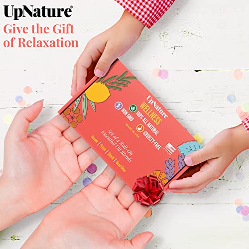 Wellness Essential Oil Roll On Gift Set - Relaxation Gifts For Women & Men - Headache Relief, Germ Fighter, Mood Booster & Better Sleep - Therapeutic Grade - Great Stocking Stuffer & Gift For Mom #TOP6