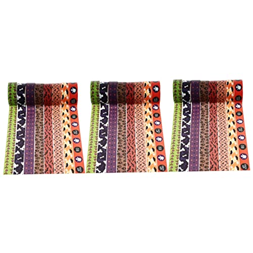 Rubans washi Halloween adhésifs à découpe facile à la main pour scrapbooking et loisirs créatifs