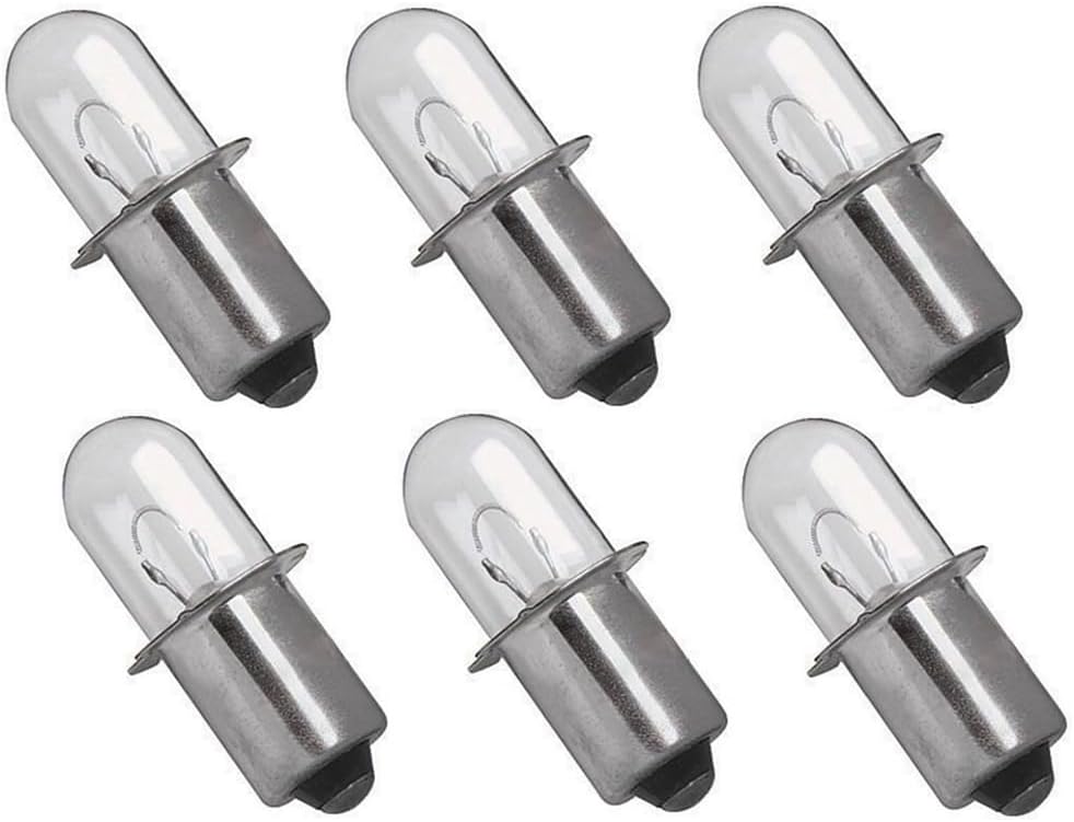 6 Pack Replacement 18 Volt Flashlight Xenon Bulb for Ryobi P700 P703 P704 FL1800 Cordless Lithium Worklights
