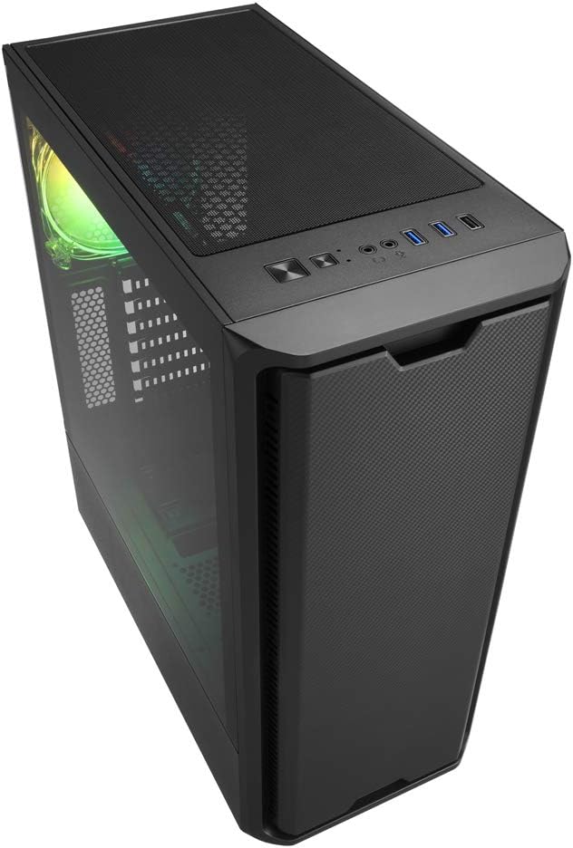 Sharkoon SK3 RGB Carbon Fiber Front Panel, Maximum 13.2 inches (335 mm), Graphics Card, 4.7 inches (120 mm), Equipped with 1 ARGB fan, Middle Tower, PC Case