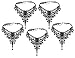Produktbild MUCHEN-SHOP Gothic Halskette,5 Pack Spitze Gothic Kette Halsreife Tattoo Choker Gothic Lolita Anhänger für Damen Mädchen Frauen Hochzeit Geburtstag Halloween Weihnachten Custume Schwarz