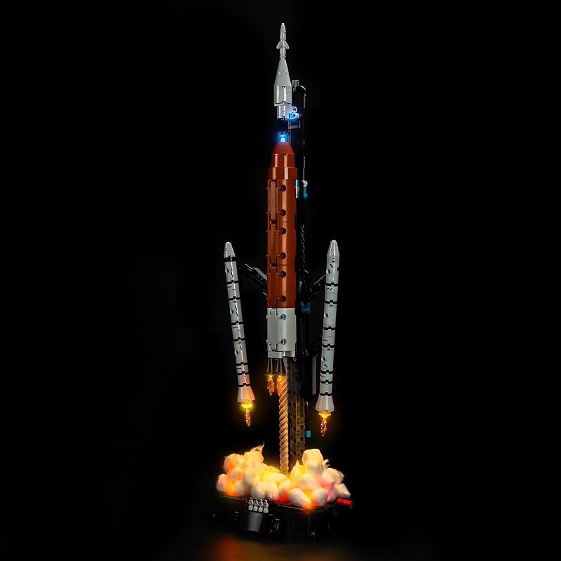 Set di luci LED compatibile con Lego 42221 NASA Artemis Space Launch System Rocket (nessun modello), set di illuminazione decorativa Compatible with Lego NASA Artemis Space Launch System Rocket