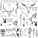 10 Sheets Different Styles Post Malone Face Tattoo Set, Included Post Malone Tattoos and Death Eaters Tattoos, Halloween Post Malone Tattoos Temporary Accessories and Parties