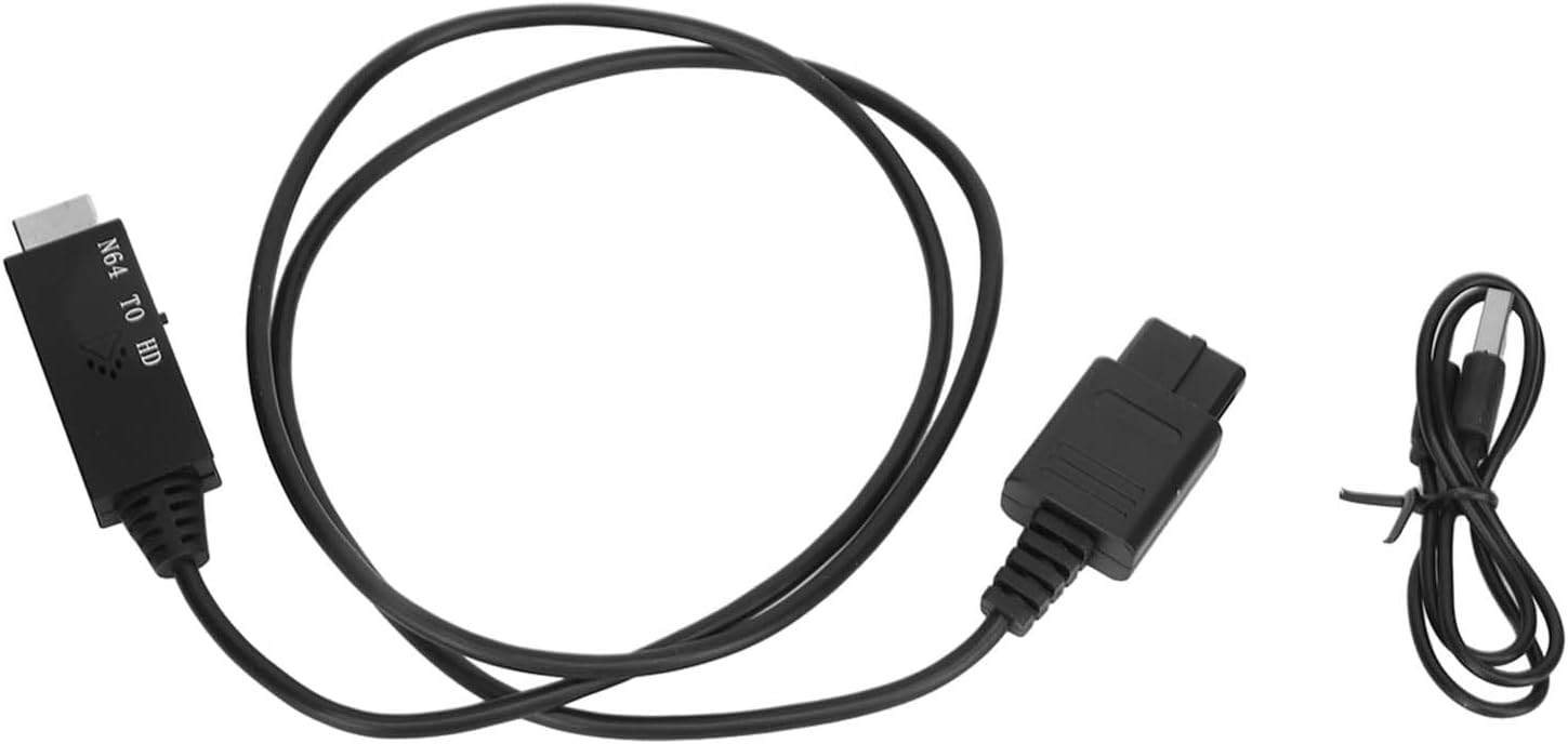 Convertidor N64 a HDMI, Cable de Enlace de Adaptador HDMI, Compatible con N64/para SNES/para NGC/para SFC a HDMI, Plug and Play, para Consola de Juegos, Accesorios N64
