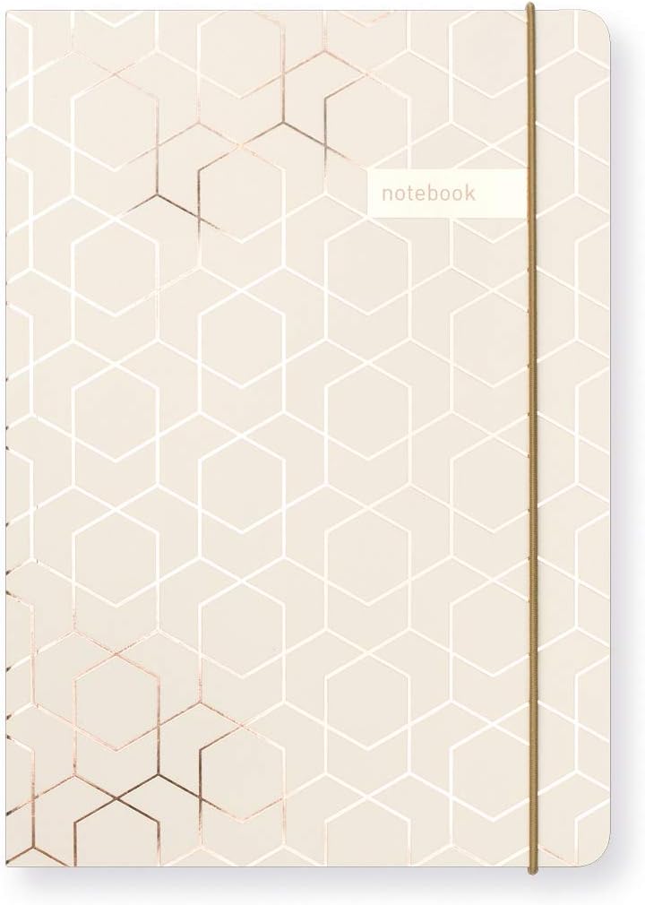 Matilda Myres Notebook - Rose Gold Foil - Ivory