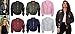 Crazy Girls Womens Celeb Kim Inspired Vintage Zip Up Biker Bomber Jacket