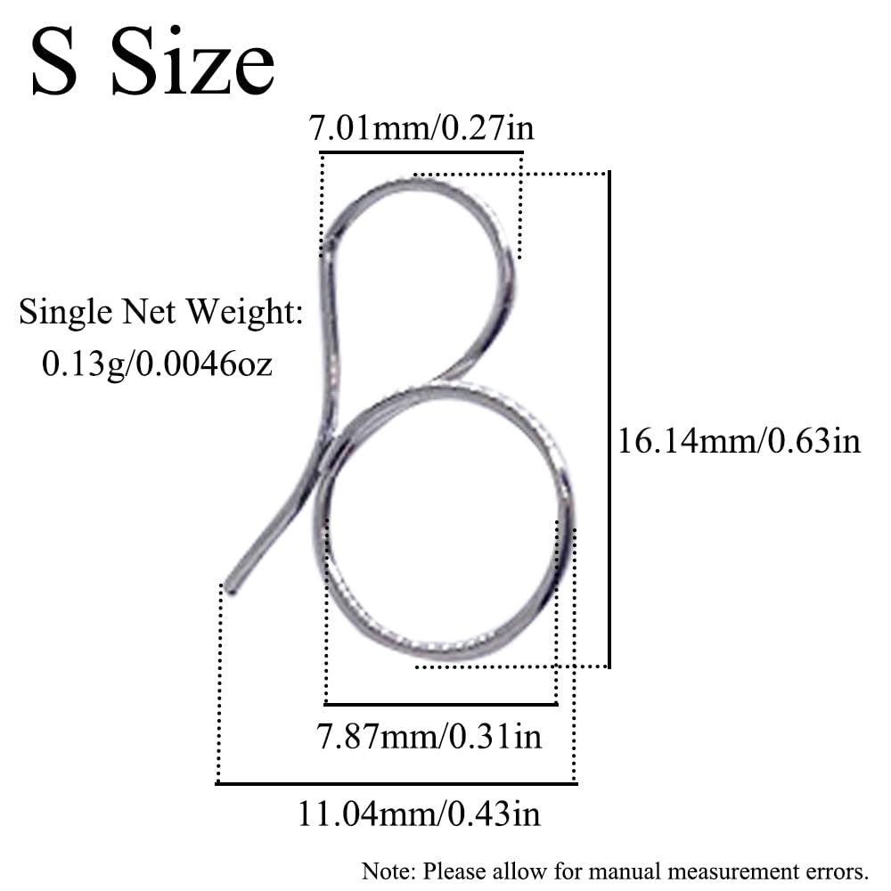 Large, 100Pcs 304 Stainless Steel Chandelier Hanger Pins, Crystal Clips for Ceiling Lamps Replacement Hooks for Home Hotel - Image 3