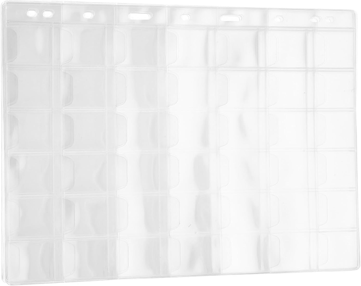 10 Sheets Coin Collection Pages PVC Sheets for Collectors