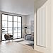 Radiatore Da Design A Piastre 200X75 Cm Termoarredo Verticale A Tubi Piatti Lucca Bianco - 3