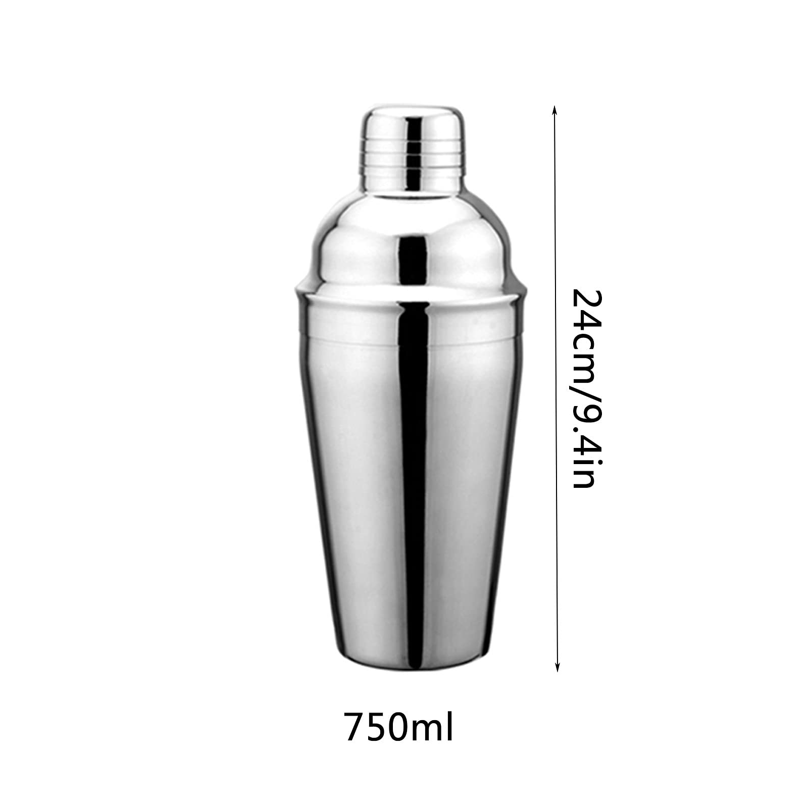 Coctelera de cóctel kit de bartender Coctelero de cócteles con acero inoxidable Kit de bartending coctelera de cóctel con colador de bebidas incorporada Beber Shaker Ideal para Bar, Hogar Mezclar Bebi