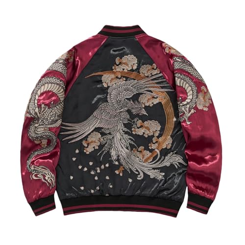 Veste de baseball style chinois vintage pour vos sorties streetwear urbaines