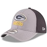 New Era NFL Green Bay Packers Grayed Out NEO 2 39THIRTY Stretch Fit Cap, Medium/Large, Gray