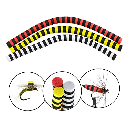 Greatfishing 9Pcs 4.6Mm - 5Mm Eva Faom Stick Parachute Foam Post Dry Fly Tying Material Cylinders Foam Strip Carp Fishing Rig Tackle #TOP1