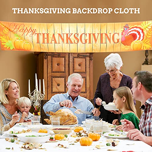 STOBOK 1Pc Thanksgiving Day Banner Pendurado Fundo Decorativo Ornamento Festival Decor