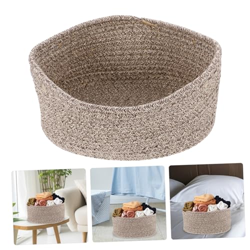 Panier de rangement tissé en coton ORFOFE pour clés et accessoires de bureau