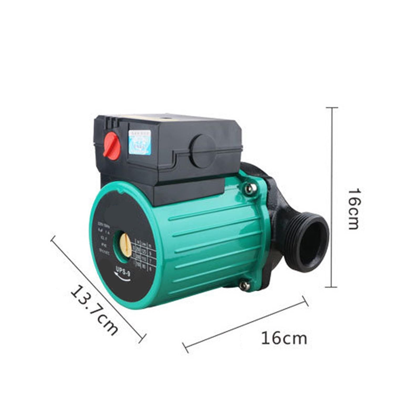 220 250W Pompa di Circolazione Schermata Famiglia Silenziosa Pipeline Geotermica Booster Pompa di Acqua Calda Pompa Schermata(Pipe Diameter 25mm)