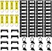 E-Track Tie-Down KIT! 4 Powder-Coated 5' Horizontal E Track Rails, 8 End Caps, 8 Rope Tie-Offs, 8 O Rings | Trailer Accessories, Cargo Securement