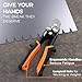 Mutt Tools Sheet Metal Hand Notcher with Ergonomic Grip – Sheet Metal Notcher Cuts 30 Degree V in Ductwork