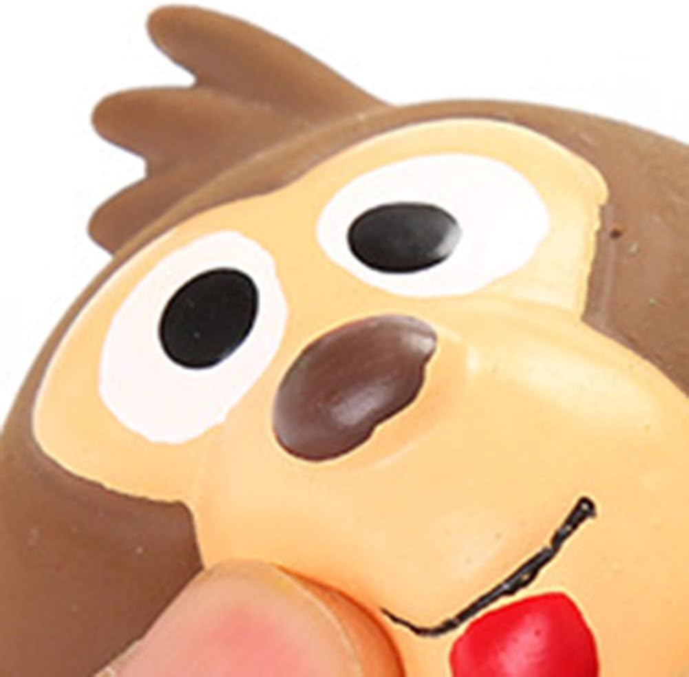 Brown Pet Dog Squeaky Toy, Lovely Monkey Shape Latex Chew Squeaker Toy, Chewing Teeth Cleaning and Training Toy for Dogs Monkey Dog Squeak Toys Pet Supplies 1