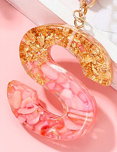 Mboah Pink Initial Letter Keychain For Women、Kids、Teens、Girls、Sisters、Couples，Cute Key Chain Accessories For Car Keys、Wallet、Backpack，Personalized Funny Gift For Girlfriend、Boyfriend、Family(Letter：a) #TOP5