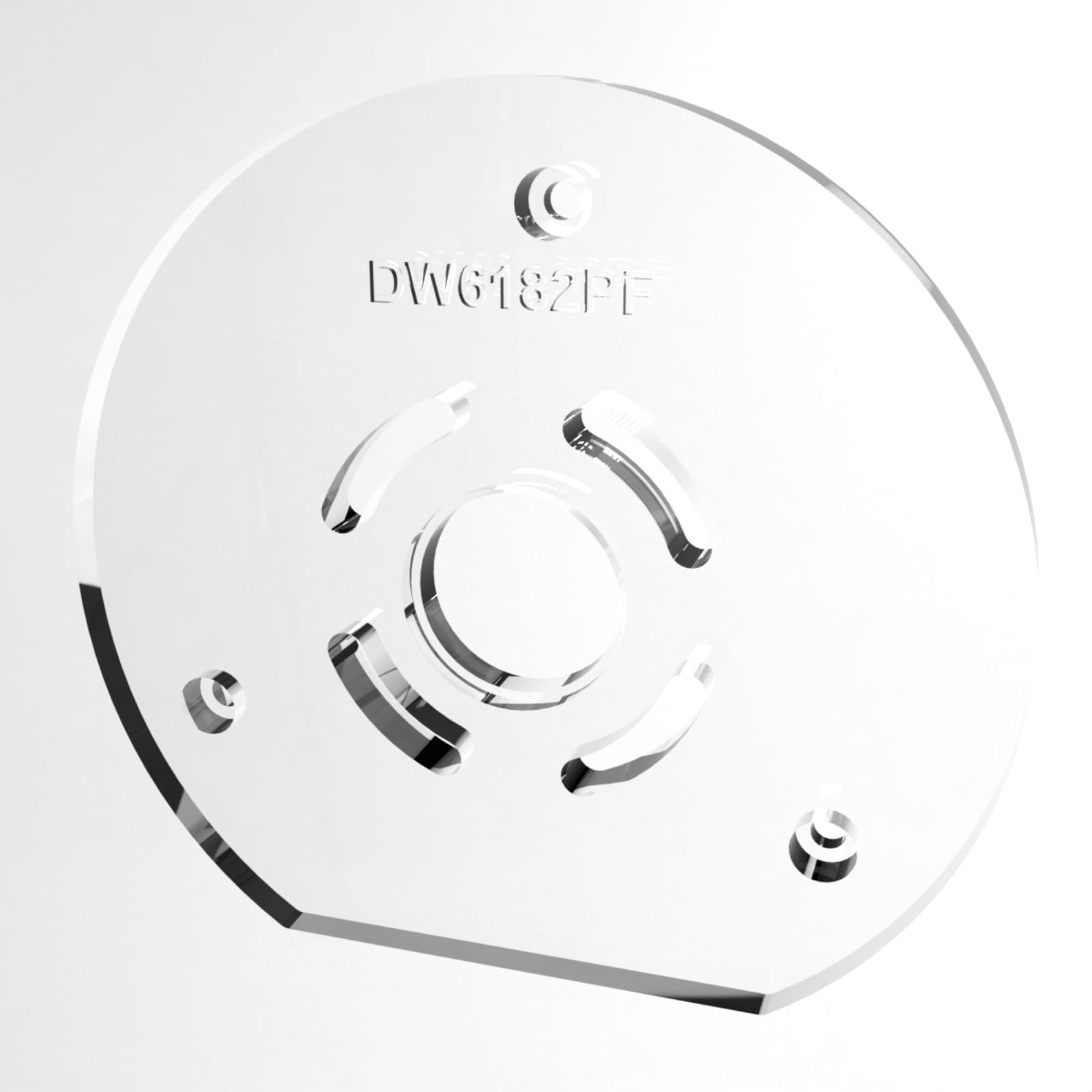 Fastfish 3/8"" Thick baseplate upgrade with bushing compatibility for dewalt DW6182, DW6182P