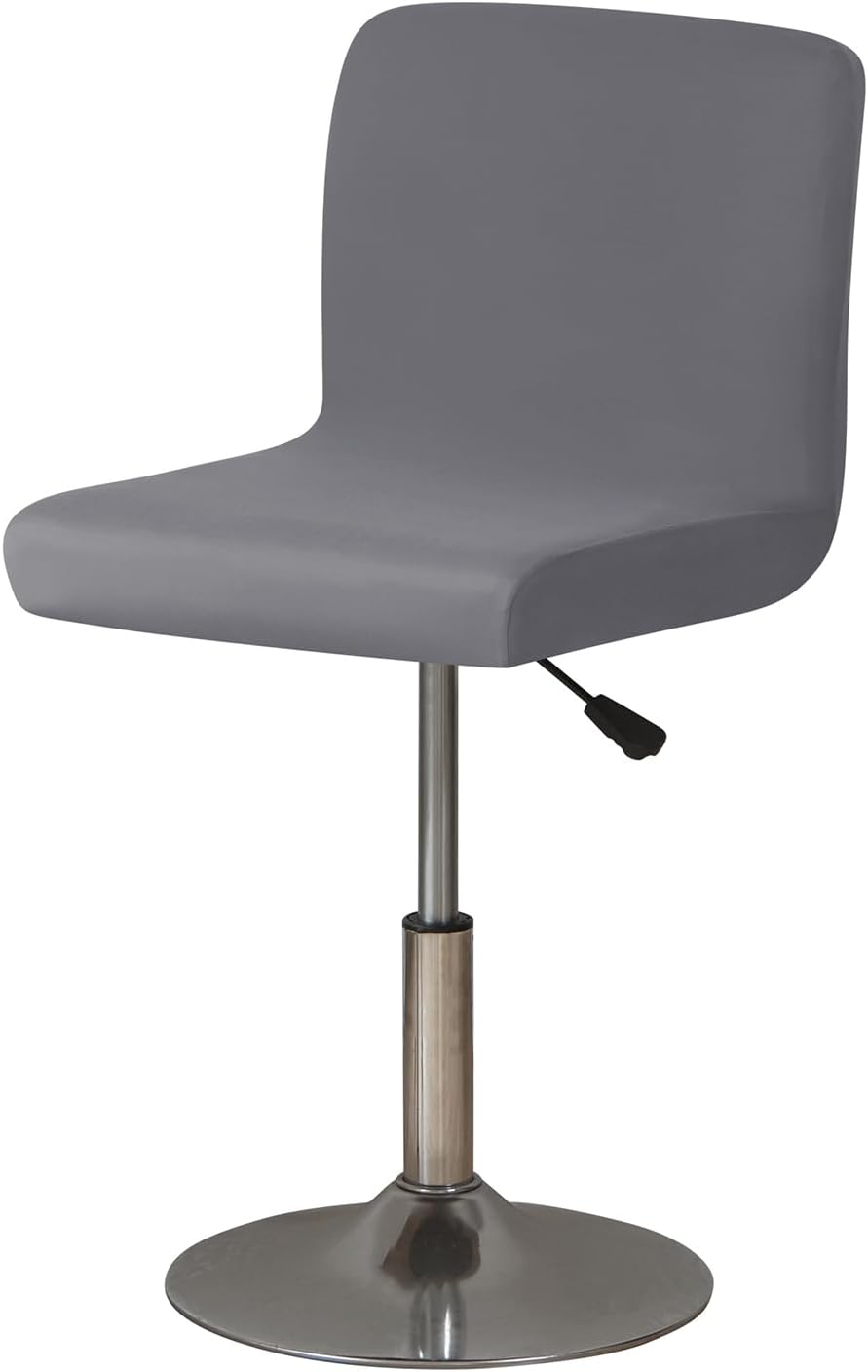 Bar Chair Covers, Bar Stool Cover, Stretch Bar Stool Covers, for Dining Room, Cafe, Barstool Protector Covers, Bar Stools Slipcovers (Grey,4 PCS)