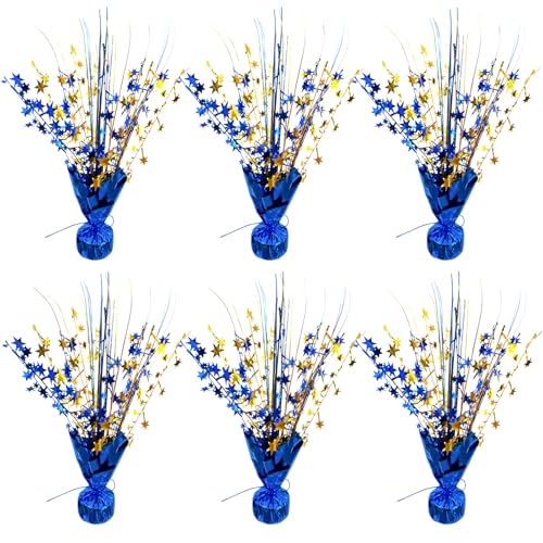 YinNorth 6 Pack Metallic Foil Spray Table Centerpiece Decoration Star Brust Glitter Table Topper...