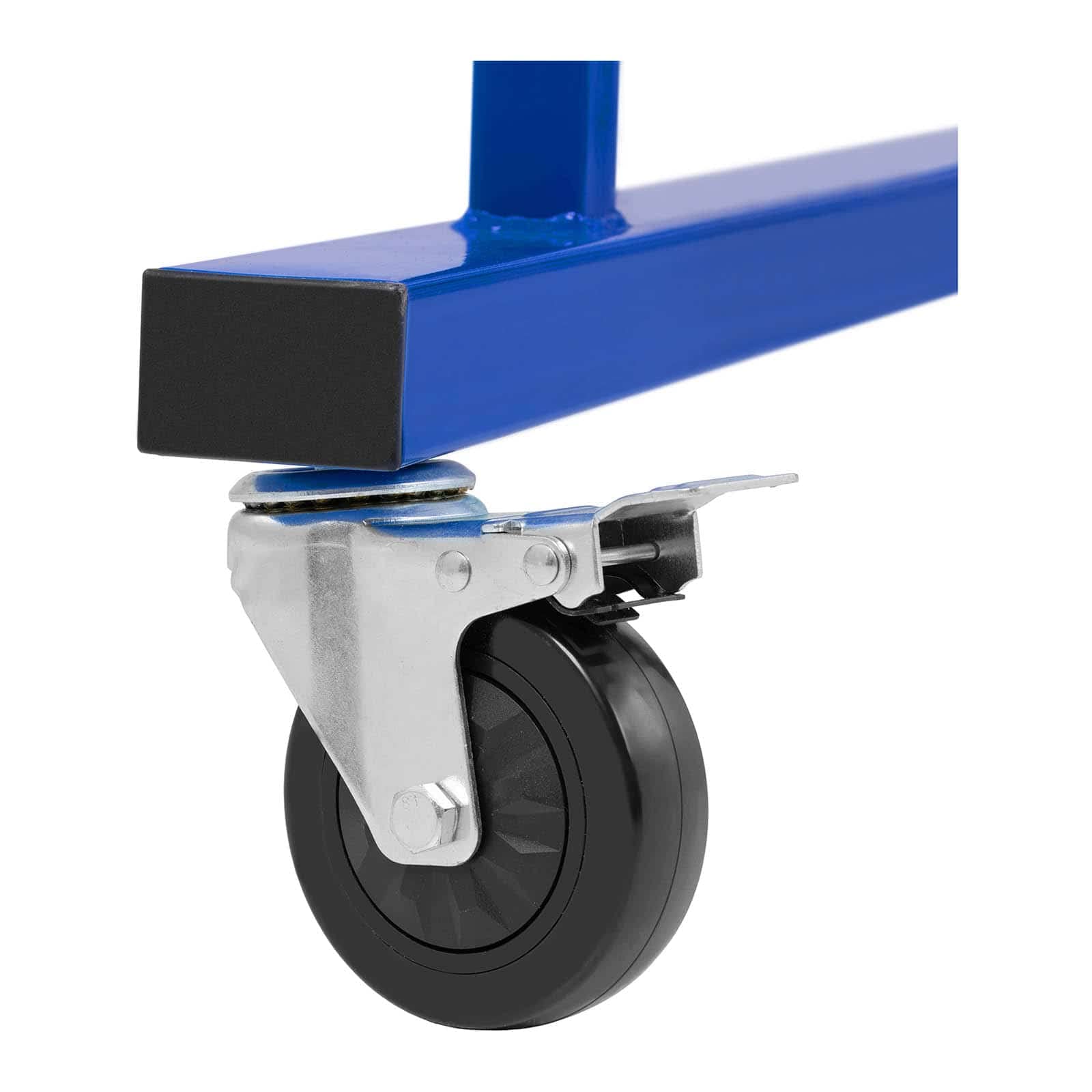 MSW MSW-TUS-400 Tréteau Télescopique Table-Tréteau Support Mobile pour Peinture Carrosserie (Hauteur : 79 ? 127 cm, Largeur : 27 ? 130 cm, 4 Roues avec Freins)