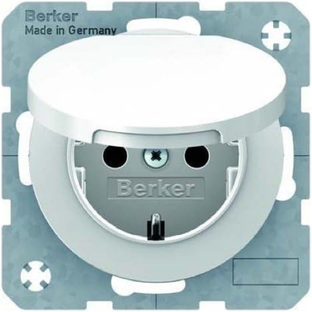 Socket-outlet Hager 47512089 blanche mecanisme prise de courant type F 16A