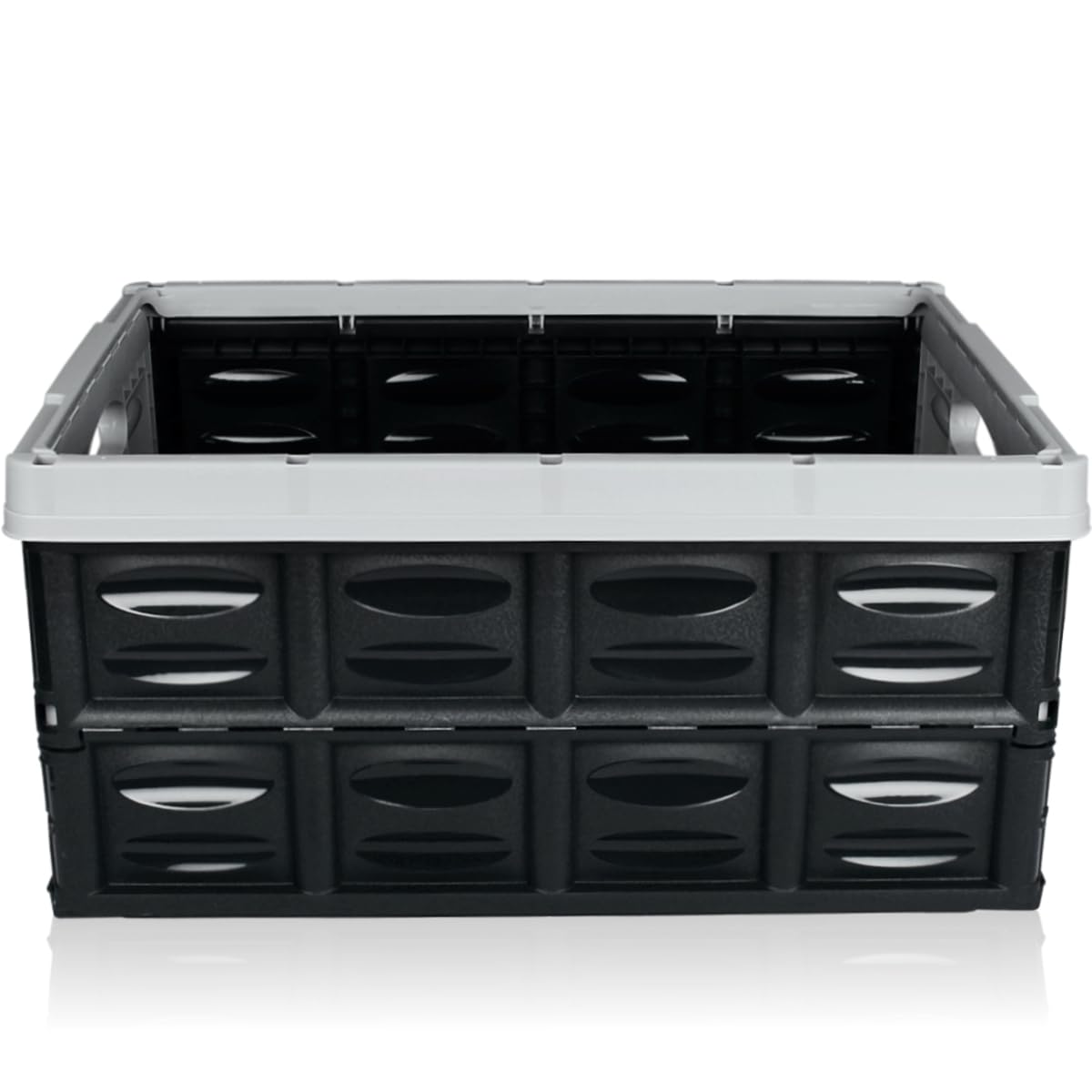 Stimo 4x Klappbox 45 L faltbare Transportbox 54 x 40 x 26 cm klappbar und stapelbar Einkaufskiste