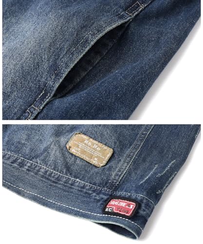 Chaleco vaquero con bolsillos para hombre cazadora jeans sin mangas 5