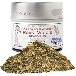 Gustus Vitae | Forager's Favorite: Roast Veggie Seasoning | Spice Blend | Natural Ingredients | Premium Herbs & Spices | No Filler | Non GMO | No MSG | Made in USA | Magnetic Tin | Small Batch