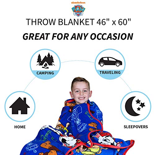 Franco Kids Bedding Super Soft Plush Throw Blanket, 46 In X 60 In, Paw Patrol #TOP2