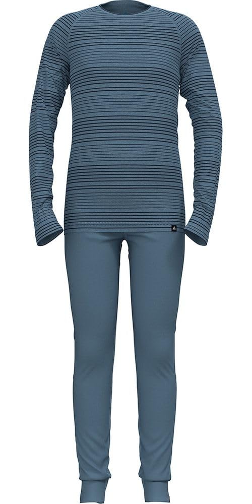 Odlo Thermounterwäsche Kinder Active Warm I Winterleggings und langarm Thermoshirt Mädchen Jungen I Warmes Skiunterwäsche Set